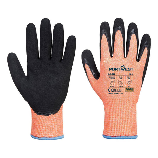 Portwest Cut D13 Nitrile Viz-Tex Cold Glove - Race Rally Supplies