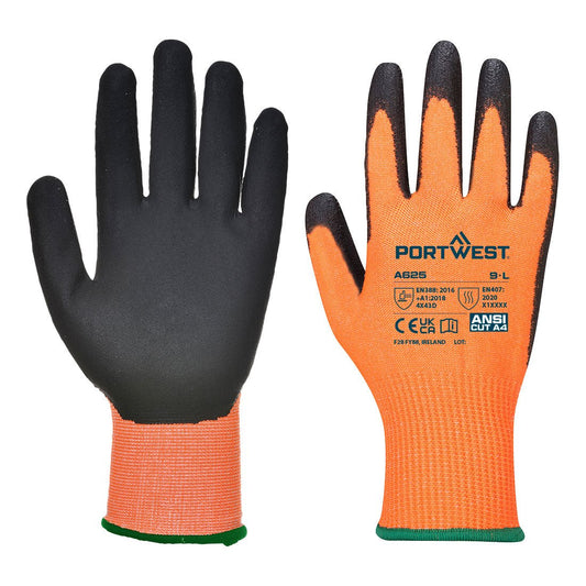Portwest Cut D13 PU Viz - Tex Glove - Race Rally Supplies