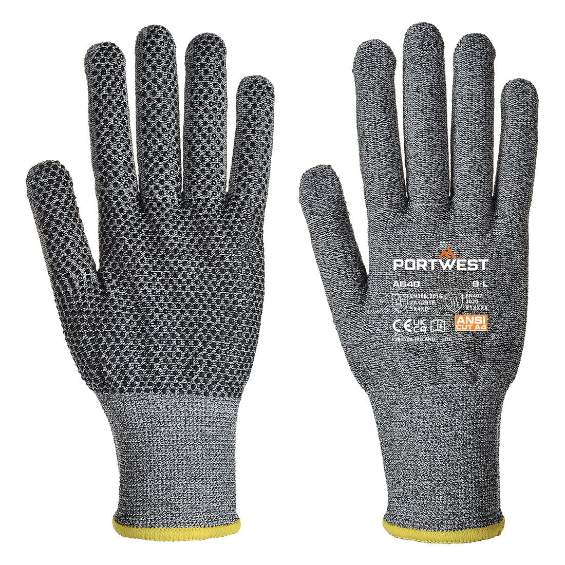 Portwest Cut D13 PVC Dot Glove - Race Rally Supplies