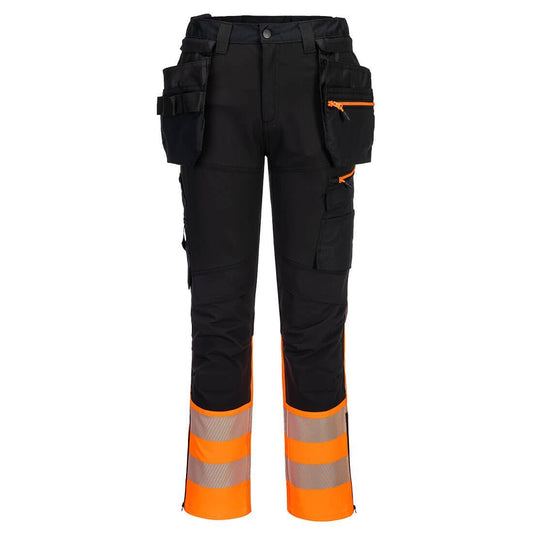 Portwest DX4 Hi-Vis Class 1 Detachable Holster Pocket Craft Trousers - Race Rally Supplies