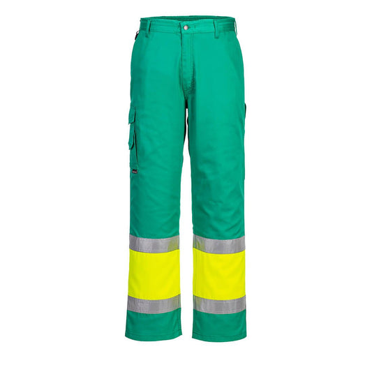 Portwest Hi-Vis Lightweight Contrast Class 1 Service Trousers - Race Rally Supplies