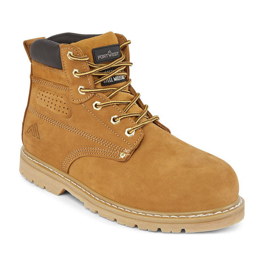 Portwest Steel Nubuck Leather Ankle Boot SBP HRO - Race Rally Supplies