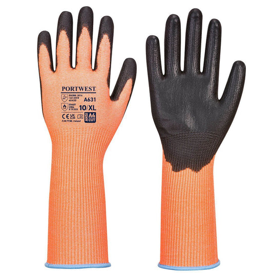 Portwest Vis-Tex Cut Glove Long Cuff - Race Rally Supplies