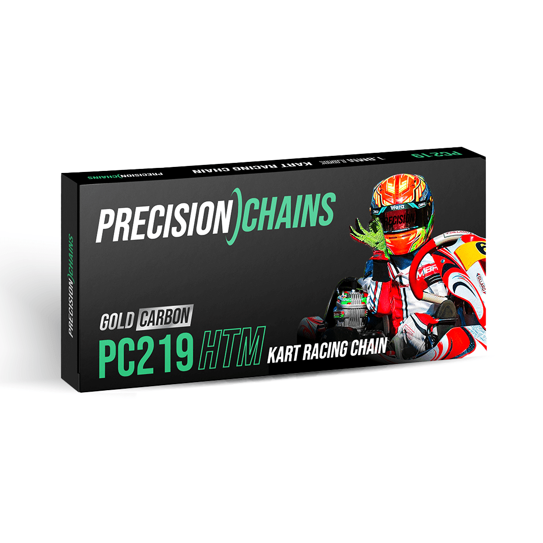 Precision Chains 219H Pitch - Racing Chain for Karting Racing - Race Rally Supplies