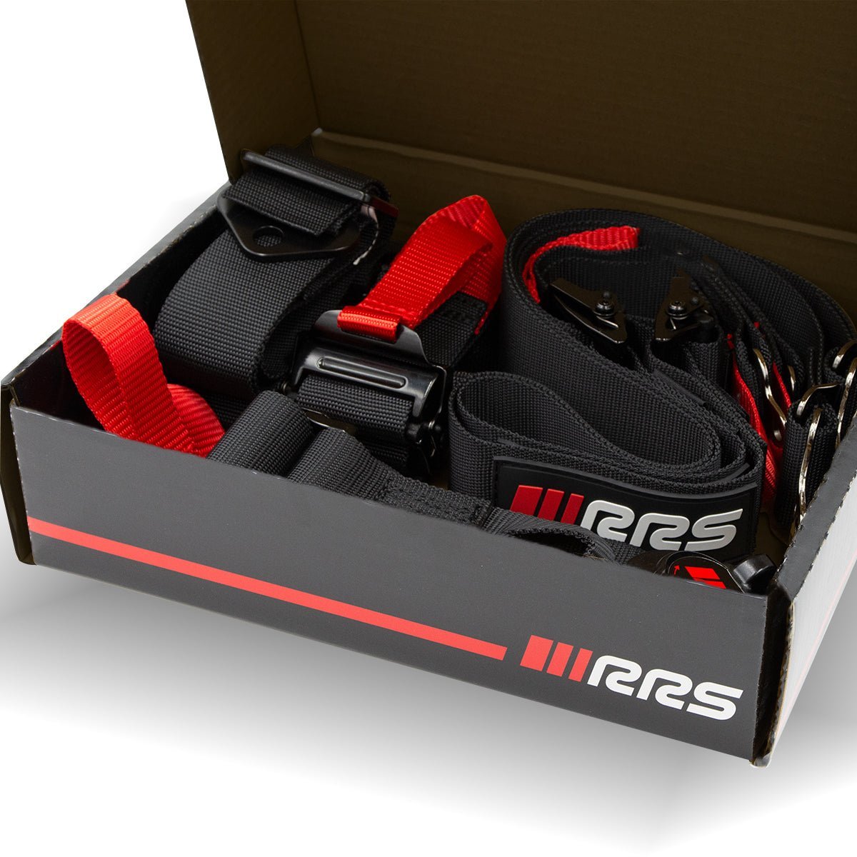 RRS 6 Point FIA 8853-2016 Single Seater Harness 2” for HANS®/FHR - Race Rally Supplies in box