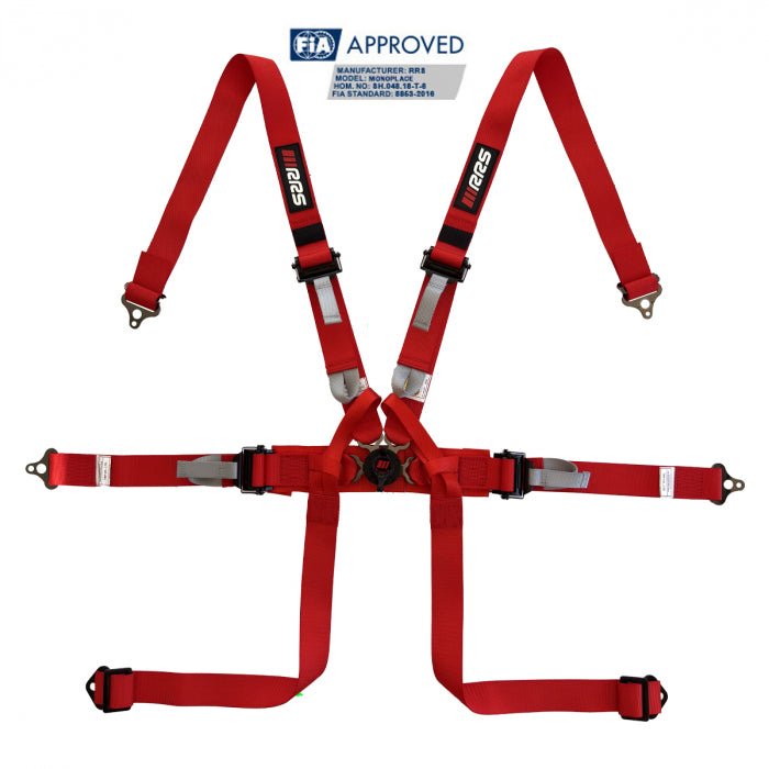 RRS 6 Point FIA 8853-2016 Single Seater Harness 2” for HANS®/FHR - Race Rally Supplies