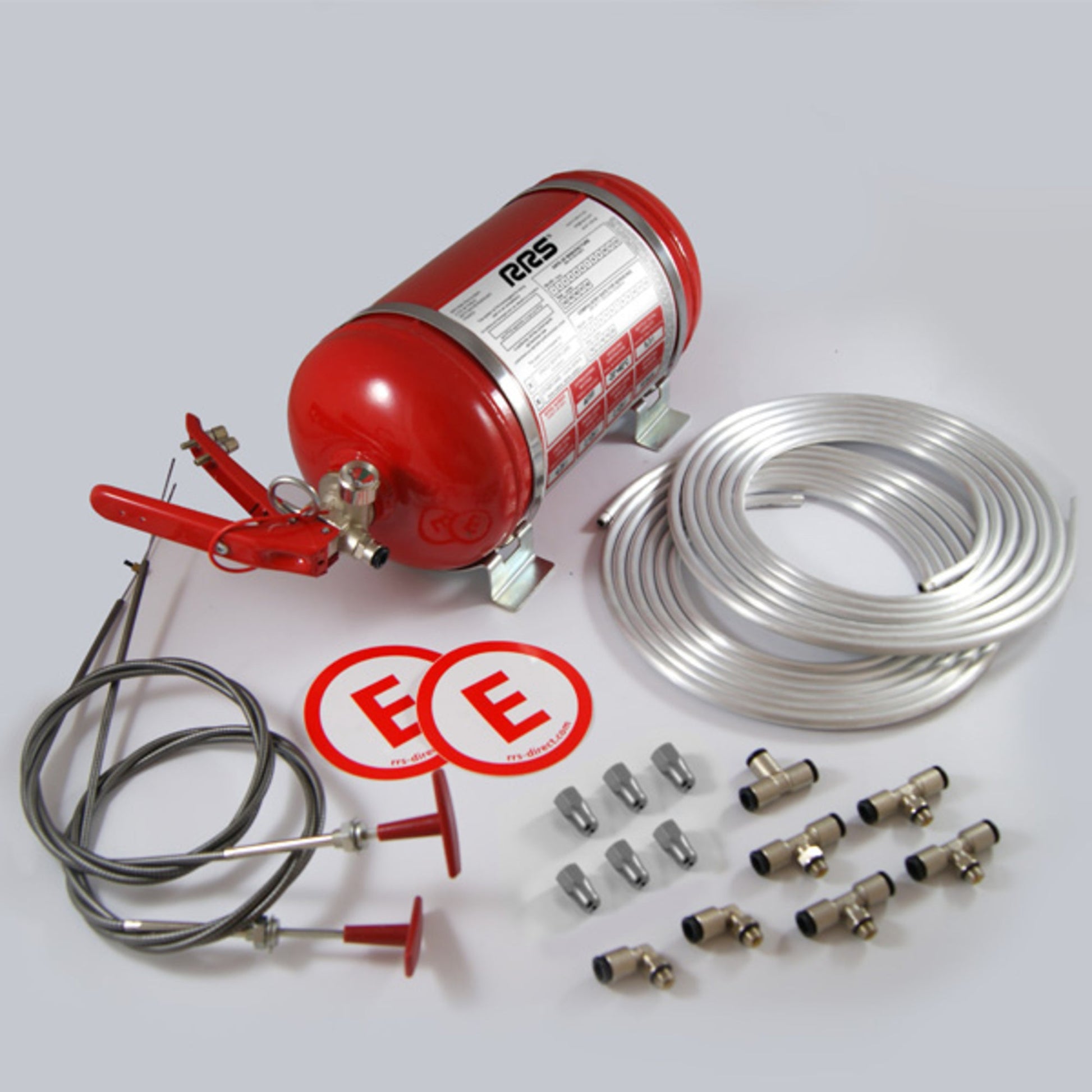 RRS ECOFIREX FIA Mechanical Fire Extinguisher 4.25L Plumbed in - Race Rally Supplies