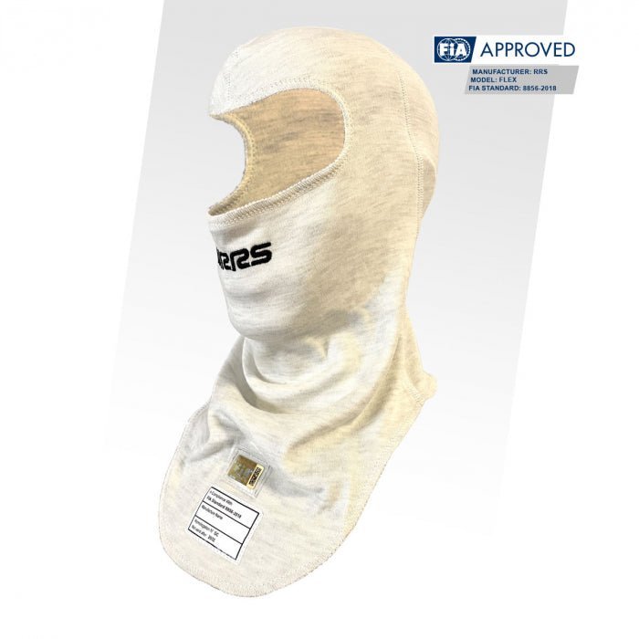 RRS Flex Balaclava in white - FIA 8856-2018 - Race Rally Supplies