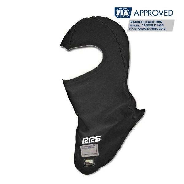 RRS Flex Balaclava in black  - FIA 8856-2018 - Race Rally Supplies