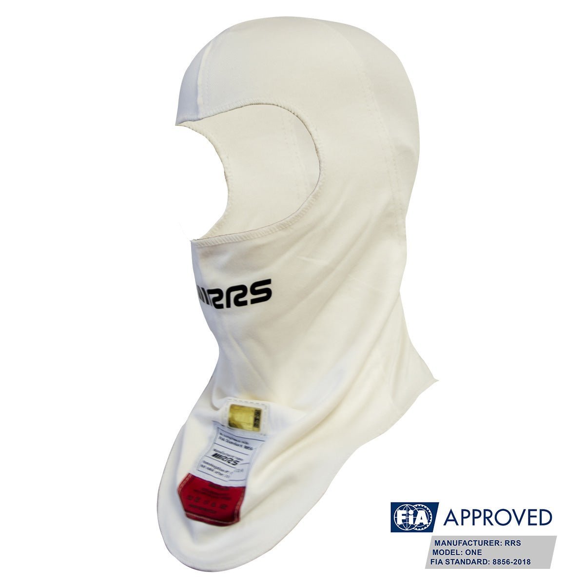 RRS One Balaclava in white - FIA 8856-2018 - Race Rally Supplies