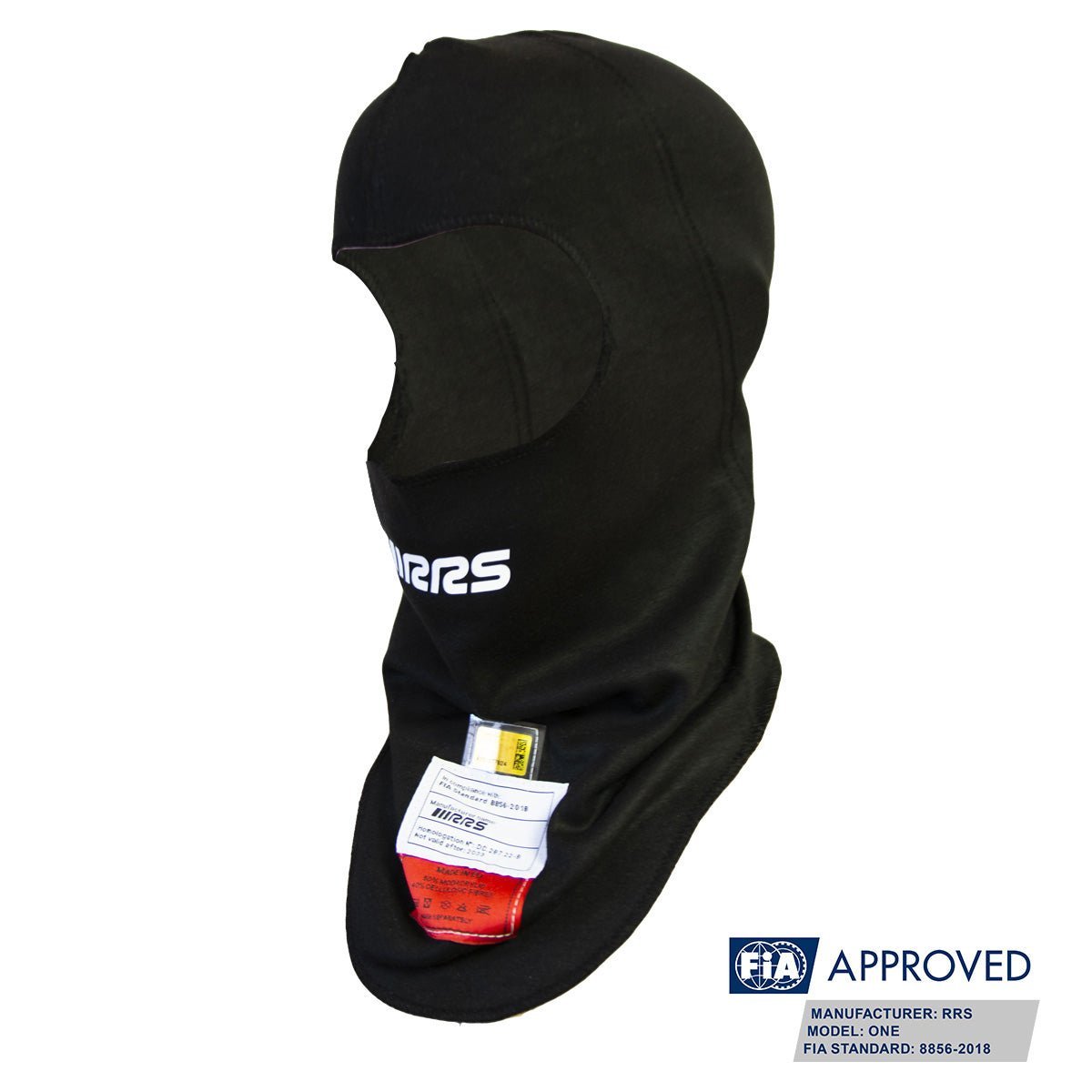 RRS One Balaclava in black  - FIA 8856-2018 - Race Rally Supplies