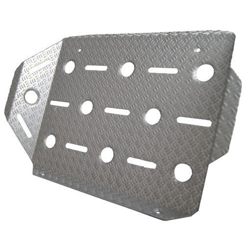 RRS PRO Aluminium Co-Driver Foot rest - Silver - Race Rally Supplies