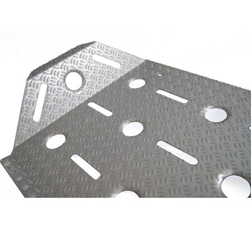 RRS PRO Aluminium Co-Driver Foot rest - Silver - Race Rally Supplies