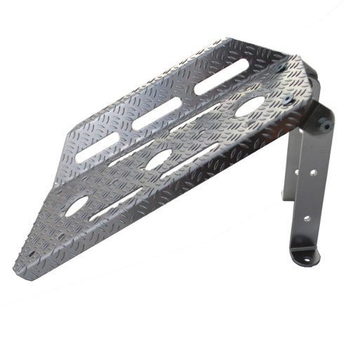 RRS PRO Driver Footrest - Silver - Race Rally Supplies