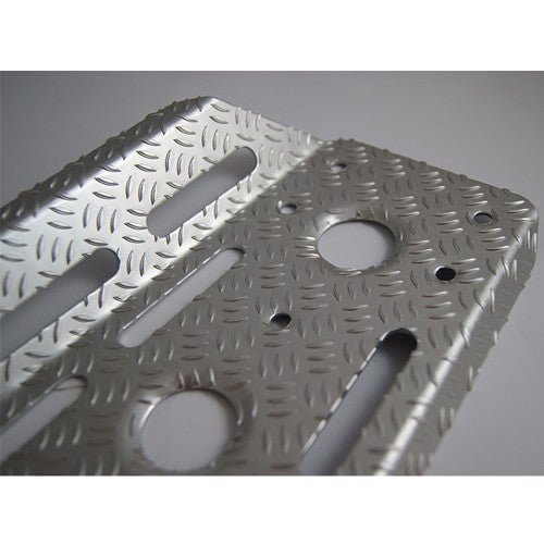 RRS PRO Driver Footrest - Silver - Race Rally Supplies