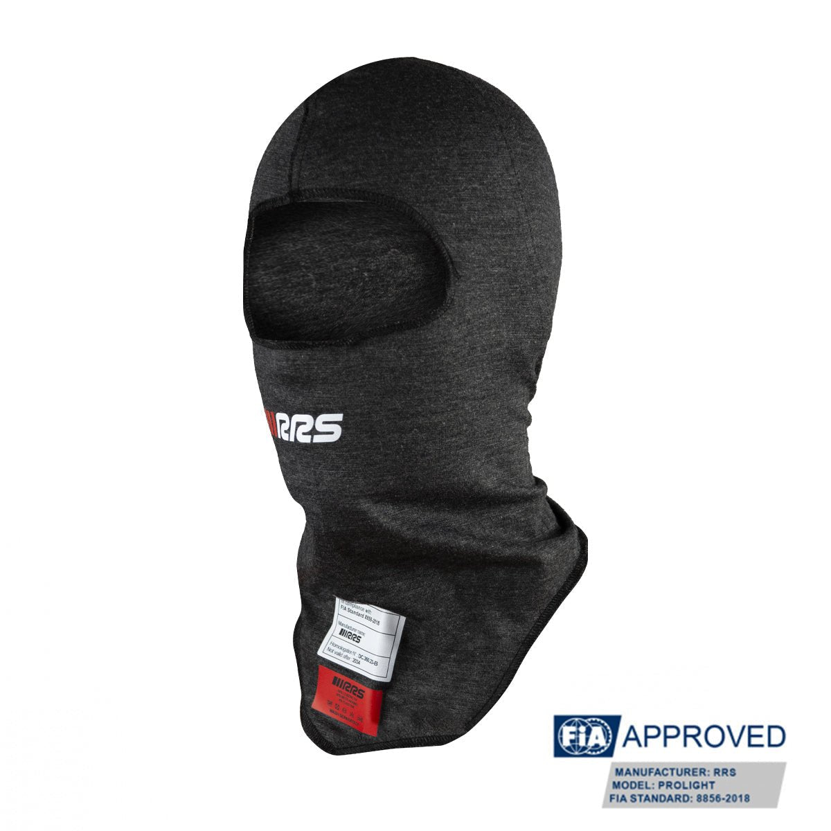 RRS Prolight Balaclava in black  - FIA 8856-2018 - Race Rally Supplies