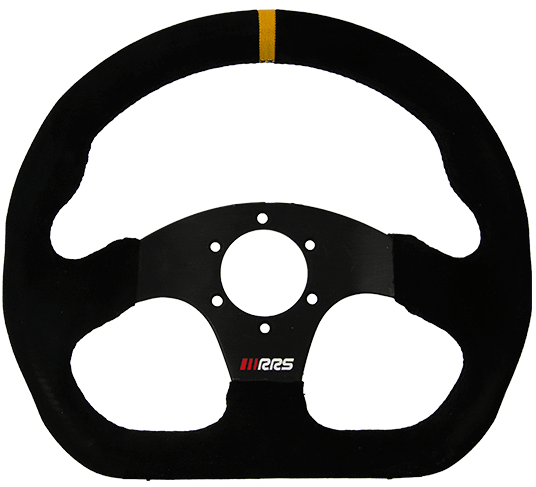 RRS Track Steering Wheel - Flat 290x330mm - Race Rally Supplies