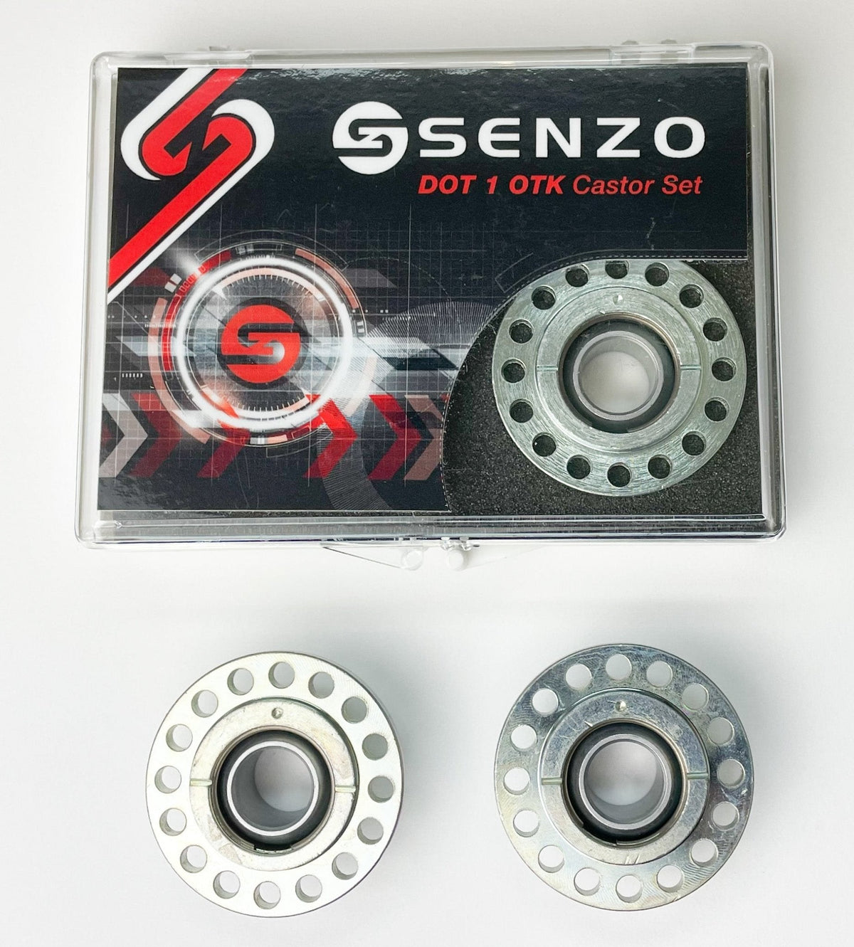 Senzo OTK Tony Kart Special DOT 1 Castor Adjuster Pair - Race Rally Supplies