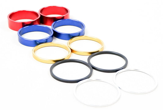 Set of 10 Annodised 50mm Rear Axle Hub Spacers - Race Rally Supplies