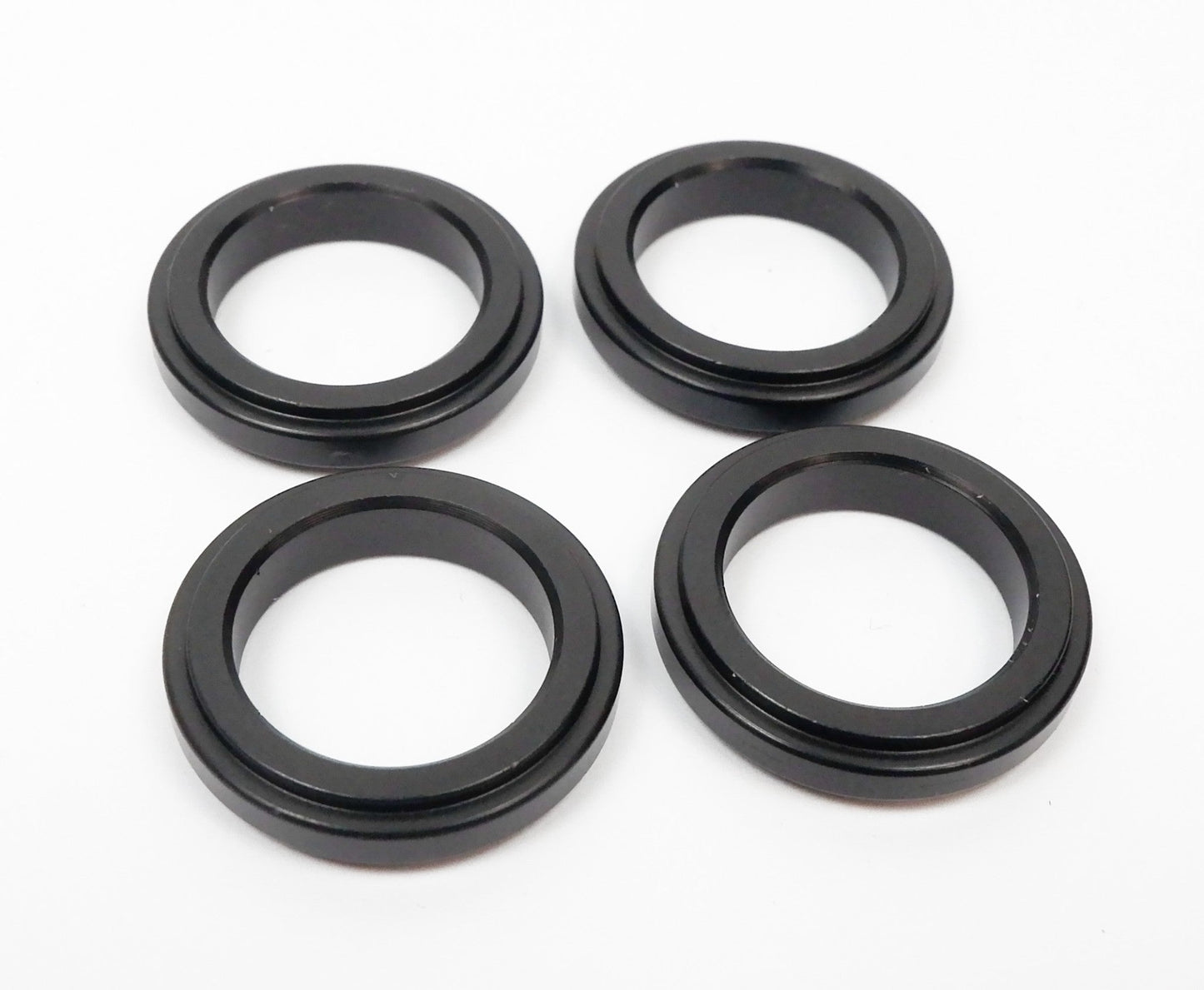 Set of 4 17mm x 5mm Aluminium Universal Stub Axle Spacers - Race Rally Supplies