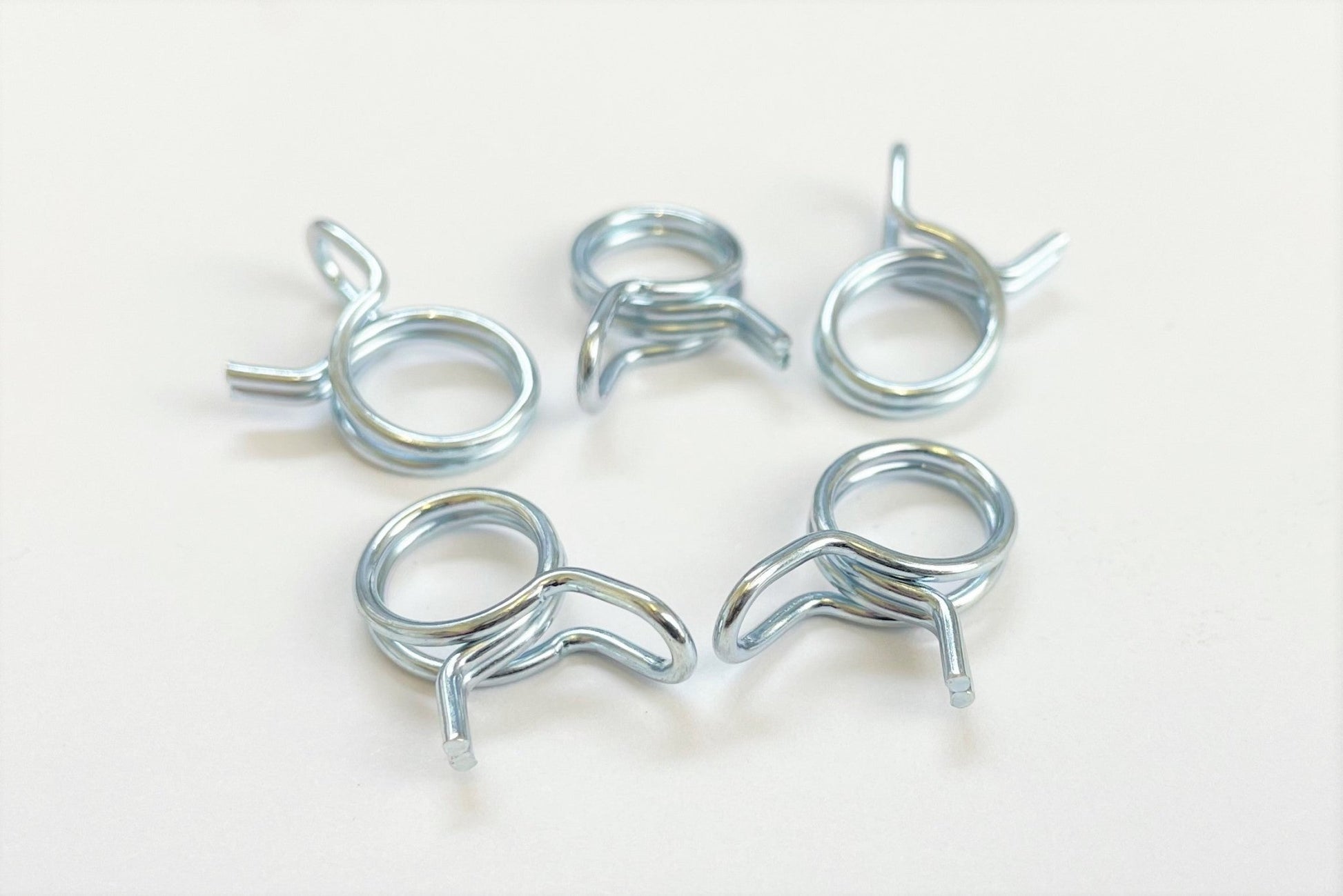 Set of 5 Spring Clamps for Fuel Pipe 9MM - 10mm O/D - Race Rally Supplies