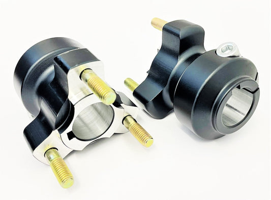Set of Black 25mm x 62mm Cadet Rear Hubs - Race Rally Supplies