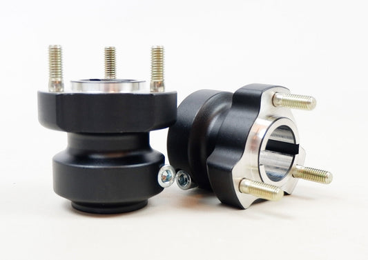 Set of Black 30mm x 62mm Rear Hubs - Race Rally Supplies