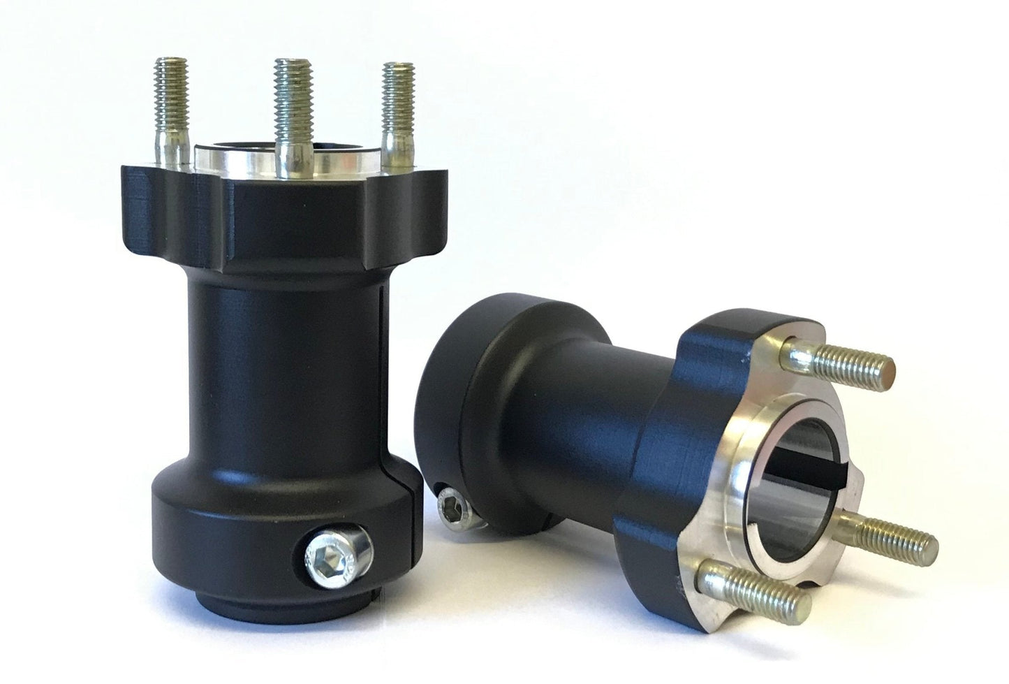 Set of Black 30mm x 95mm Rear Hubs - Race Rally Supplies