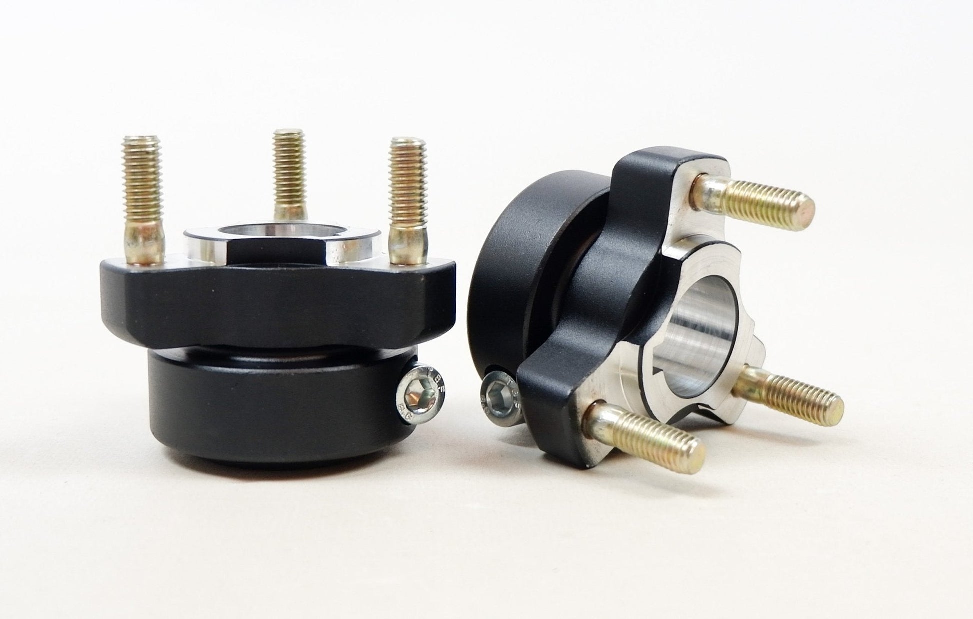 Set of Black Aluminium 25mm x 40mm Cadet Rear Hubs - Race Rally Supplies