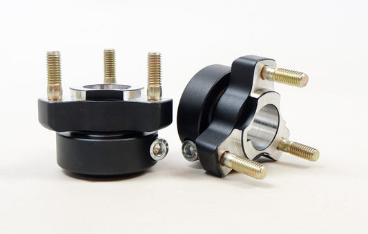 Set of Black Aluminium 25mm x 40mm Cadet Rear Hubs - Race Rally Supplies