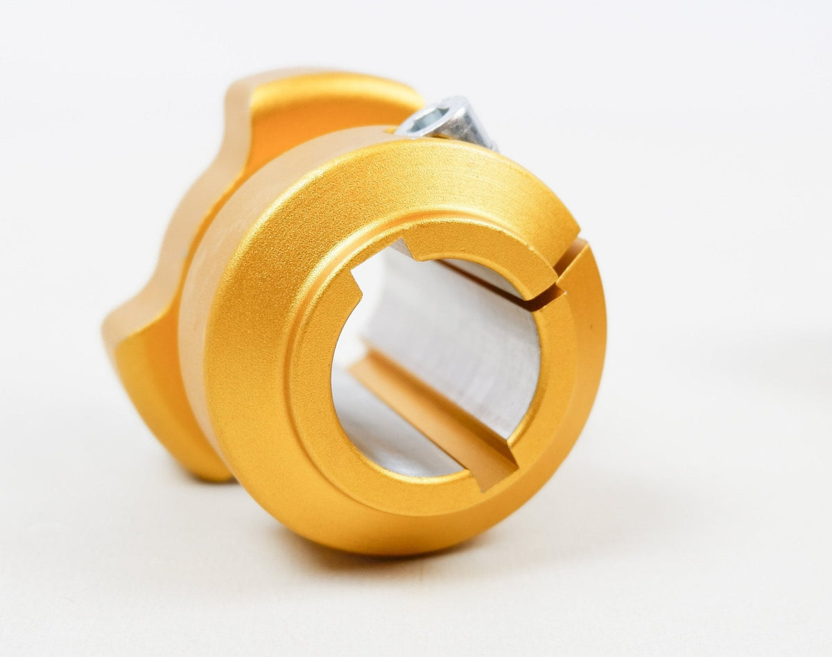Set of Gold 30mm x 62mm Rear Hubs - Race Rally Supplies