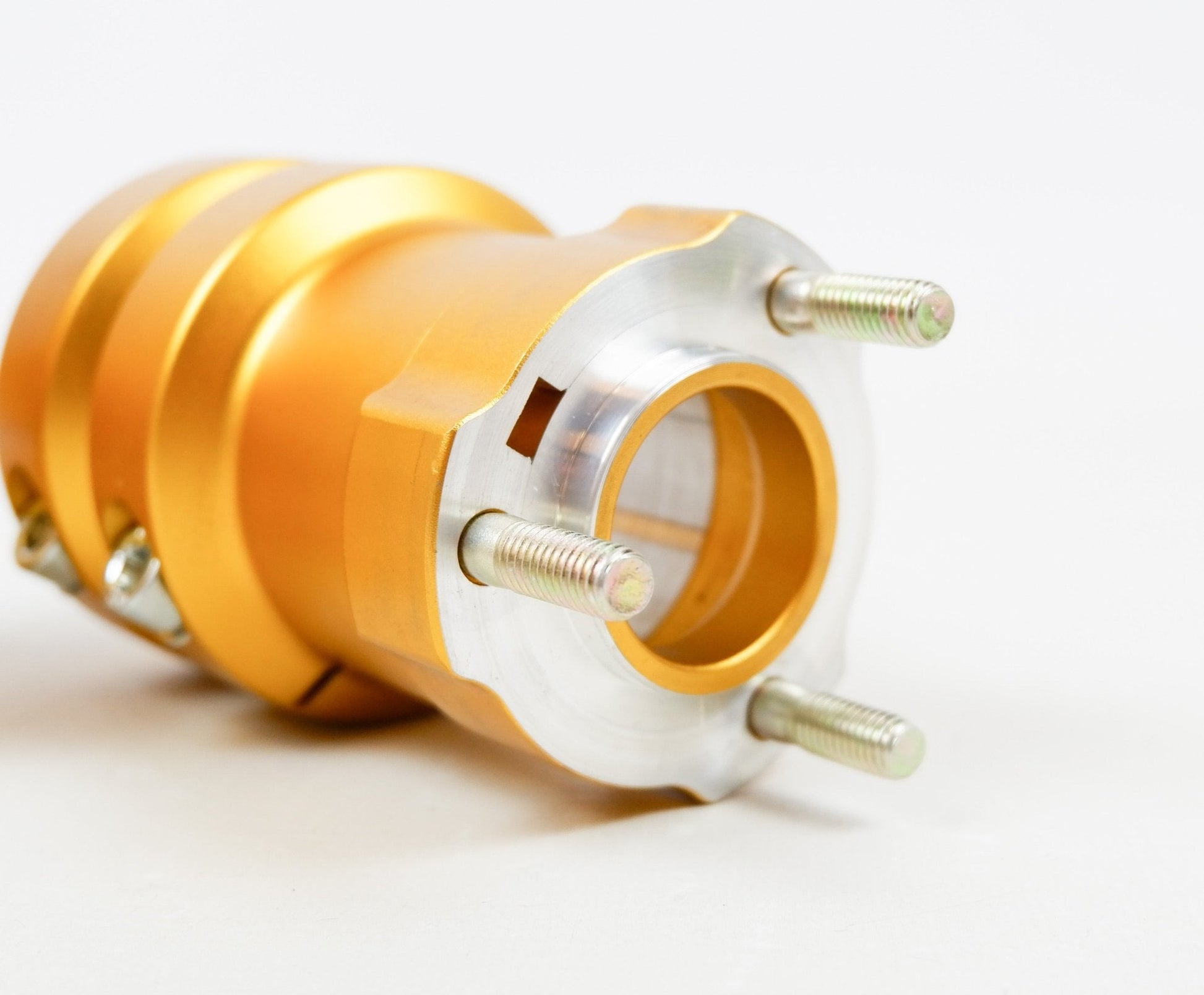 Set of Gold 50mm x 115mm Long Rear Hubs - Race Rally Supplies