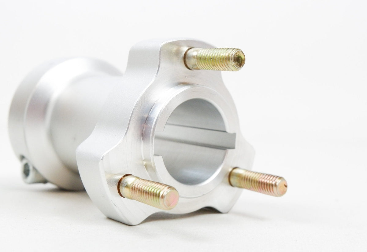 Set of Silver 30mm x 95mm Rear Hubs - Race Rally Supplies