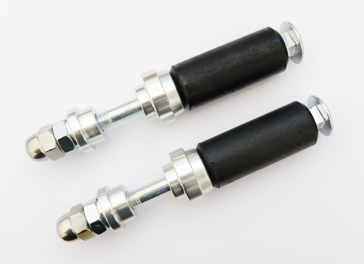 Silver 28mm Cadet Kart Chassis Complete Rear Bumper Bolt Fixing Set - Race Rally Supplies