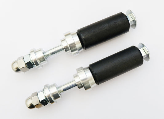 Silver 28mm Cadet Kart Chassis Complete Rear Bumper Bolt Fixing Set - Race Rally Supplies