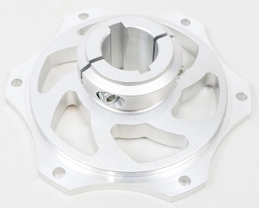 Silver Aluminium 30mm Double Bolt Universal Sprocket Carrier - Race Rally Supplies