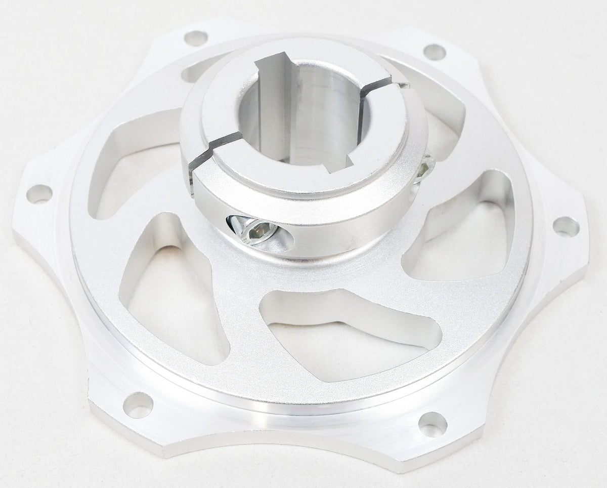 Silver Aluminium 30mm Double Bolt Universal Sprocket Carrier - Race Rally Supplies