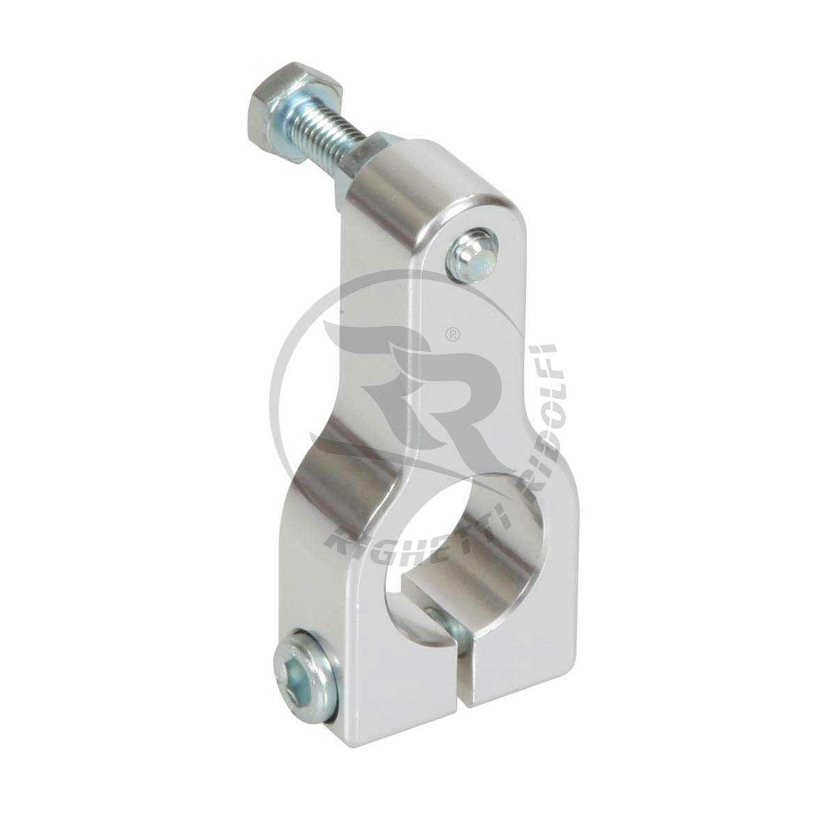 Silver Aluminium Pedal Stop Bracket 20mm I/D - Race Rally Supplies