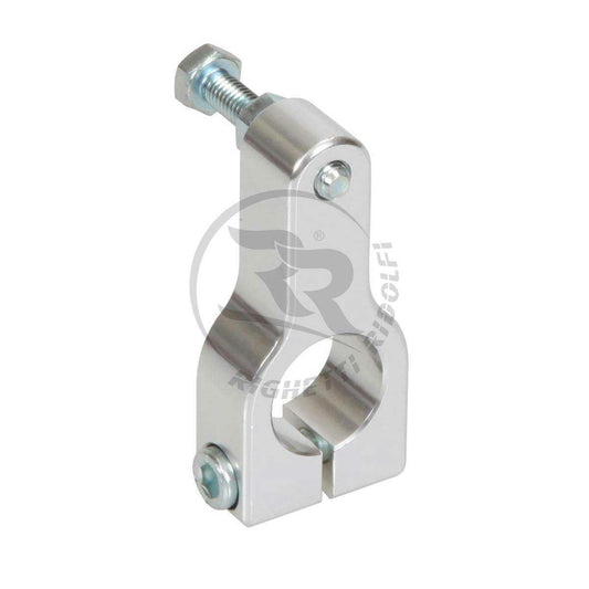 Silver Aluminium Pedal Stop Bracket 20mm I/D - Race Rally Supplies