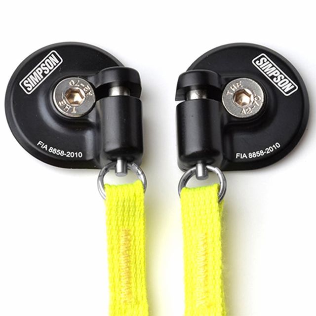 Simpson M61 Quick Release Helmet Anchors (Pair) - Race Rally Supplies
