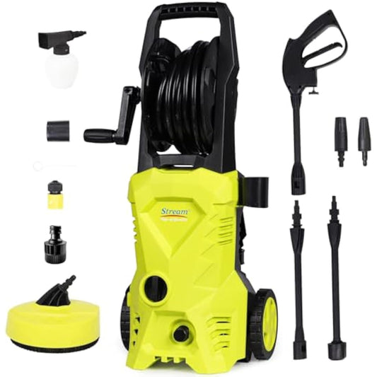 Stream 1650 W High-Pressure Washer – 135 Bar, 420 L/h, Portable for Cars, Race Vehicles & Paddock Cleaning - RRS Store
