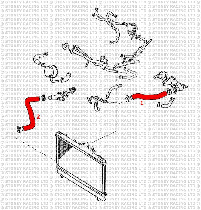 Toyota Celica GT4 ST205 Silicone Radiator Hose Kit - Race Rally Supplies