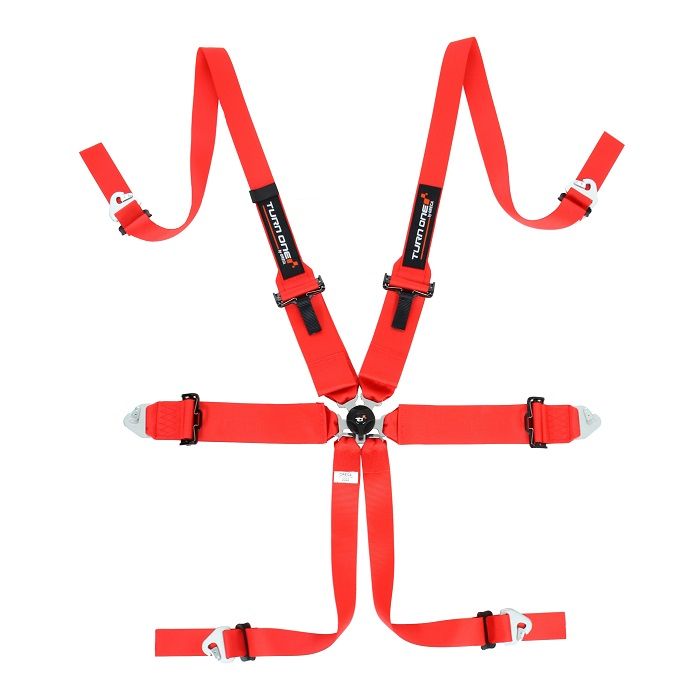 Turn One 6-Point 3/2" HANS Racing Harness (FIA 8853-2016) - Race Rally Supplies
