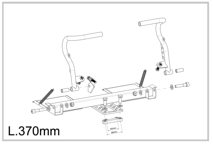 Universal Pedal Relocation / Extension Kit - Race Rally Supplies