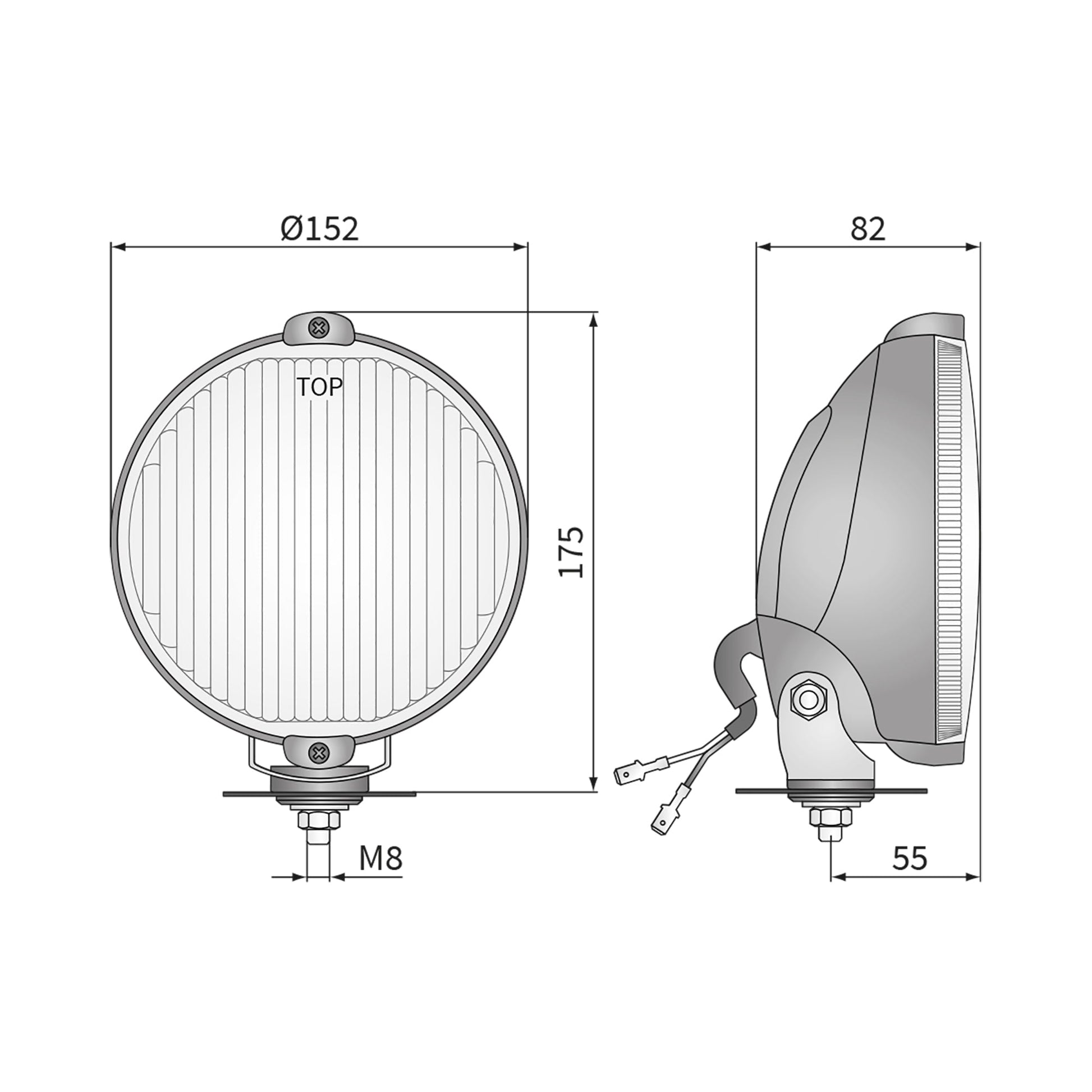 Wesem HO3 152mm Spot Light - Race Rally Supplies