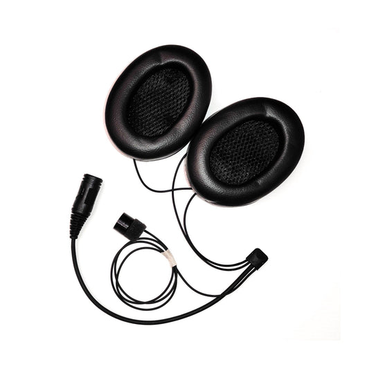ZeroNoise Intercom Headset for Open Face Helmets – Female Nexus 4 Pin – With Earcups - Race Rally Supplies