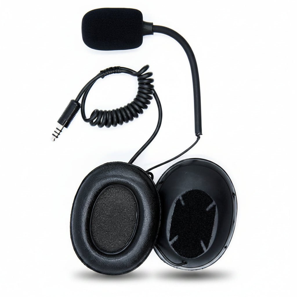 ZeroNoise Open Face Helmet Intercom Earcup Headset – Nexus Male Connection - Race Rally Supplies