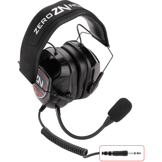 ZeroNoise Valiant Intercom Practice Headset – 6.35mm Jack - Race Rally Supplies